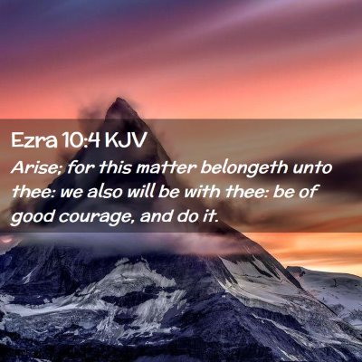 Ezra 10:4 KJV Free Bible Images