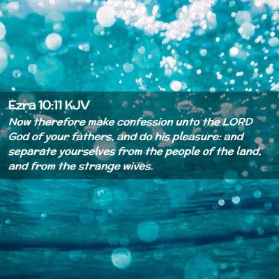 Ezra 10:11 KJV Free Bible Images