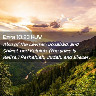 Ezra 10:23 KJV Free Bible Images