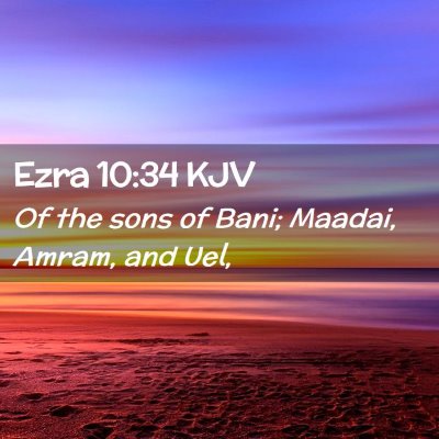 Ezra 10:34 KJV Free Bible Images