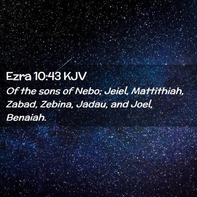 Ezra 10:43 KJV Free Bible Images