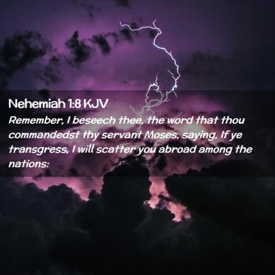 Nehemiah 1:8 KJV Free Bible Images