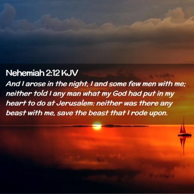 Nehemiah 2:12 KJV Free Bible Images