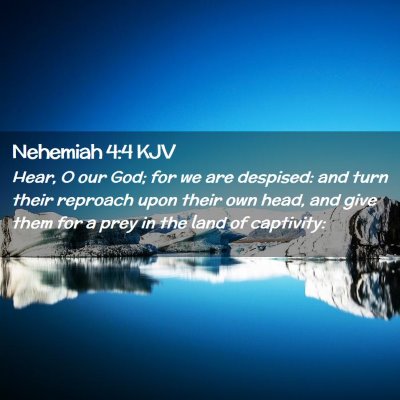 Nehemiah 4:4 KJV Free Bible Images