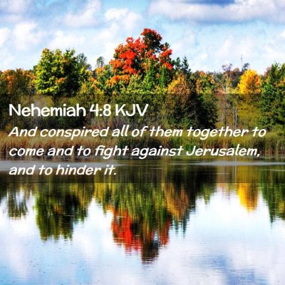 Nehemiah 4:8 KJV Free Bible Images