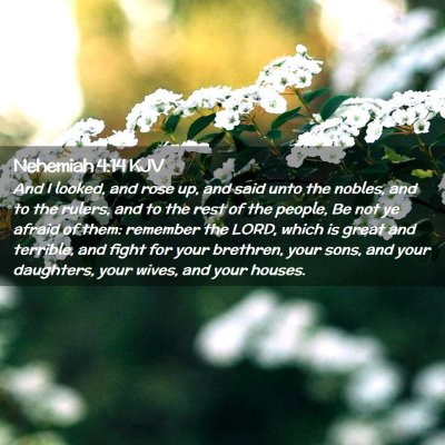 Nehemiah 4:14 KJV Free Bible Images