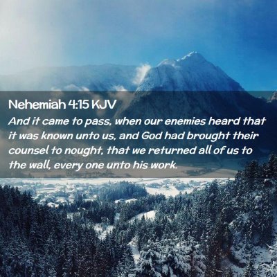 Nehemiah 4:15 KJV Free Bible Images