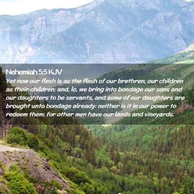 Nehemiah 5:5 KJV Free Bible Images