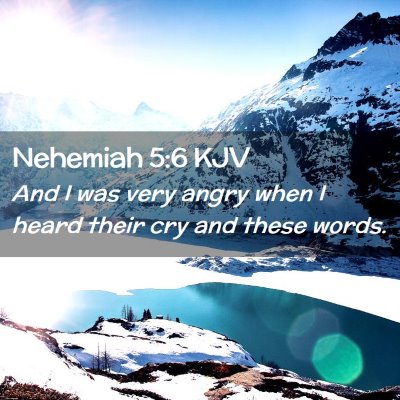 Nehemiah 5:6 KJV Free Bible Images