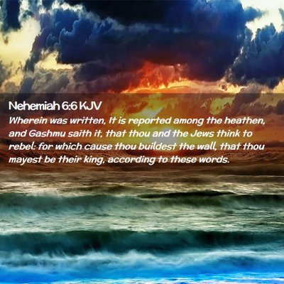 Nehemiah 6:6 KJV Free Bible Images