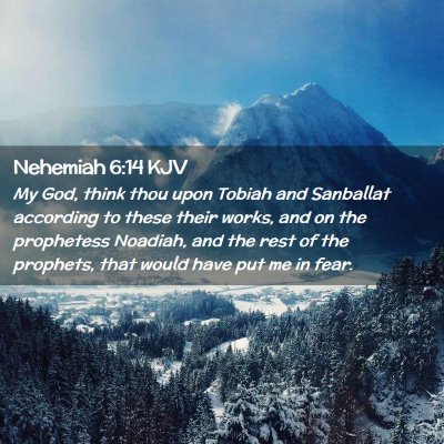 Nehemiah 6:14 KJV Free Bible Images