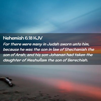 Nehemiah 6:18 KJV Free Bible Images