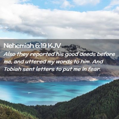 Nehemiah 6:19 KJV Free Bible Images