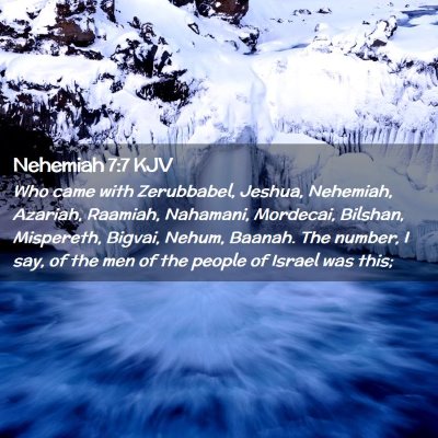 Nehemiah 7:7 KJV Free Bible Images