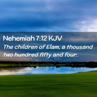 Nehemiah 7:12 KJV Free Bible Images