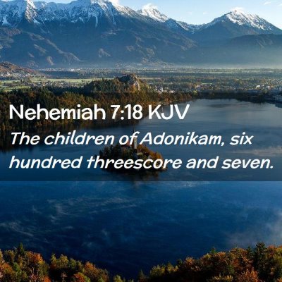 Nehemiah 7:18 KJV Free Bible Images