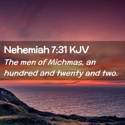 Nehemiah 7:31 KJV Free Bible Images