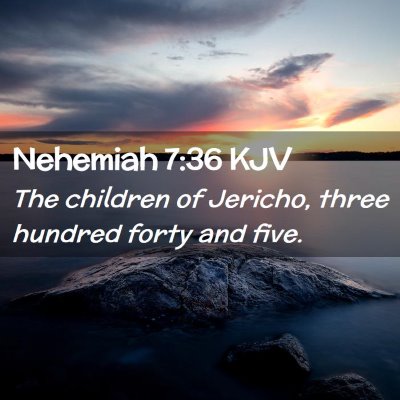 Nehemiah 7:36 KJV Free Bible Images