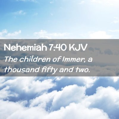 Nehemiah 7:40 KJV Free Bible Images