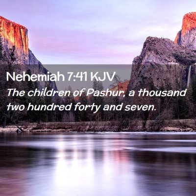 Nehemiah 7:41 KJV Free Bible Images