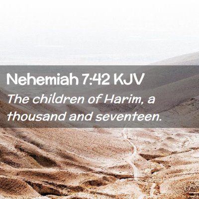 Nehemiah 7:42 KJV Free Bible Images