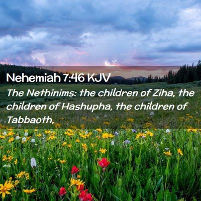 Nehemiah 7:46 KJV Free Bible Images