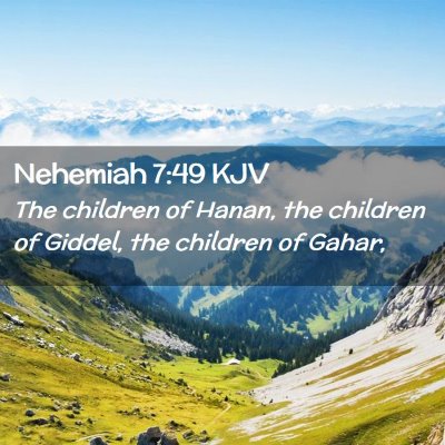 Nehemiah 7:49 KJV Free Bible Images