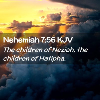 Nehemiah 7:56 KJV Free Bible Images