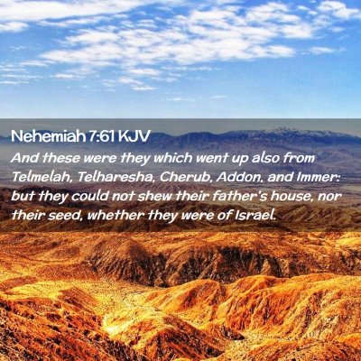 Nehemiah 7:61 KJV Free Bible Images