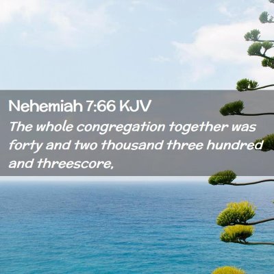 Nehemiah 7:66 KJV Free Bible Images