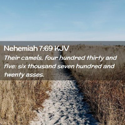 Nehemiah 7:69 KJV Free Bible Images