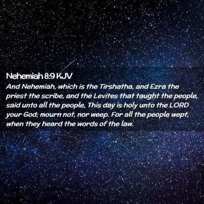 Nehemiah 8:9 KJV Free Bible Images