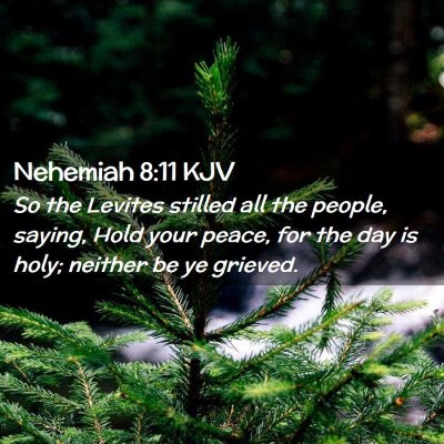 Nehemiah 8:11 KJV Free Bible Images