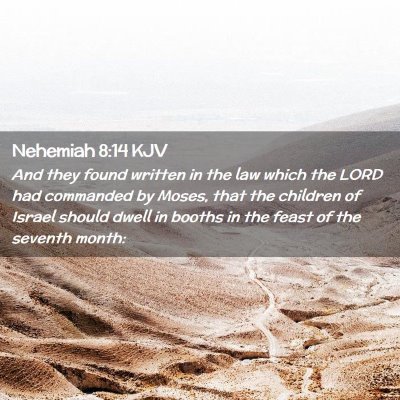 Nehemiah 8:14 KJV Free Bible Images