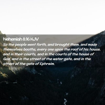 Nehemiah 8:16 KJV Free Bible Images