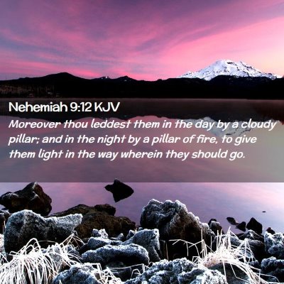 Nehemiah 9:12 KJV Free Bible Images