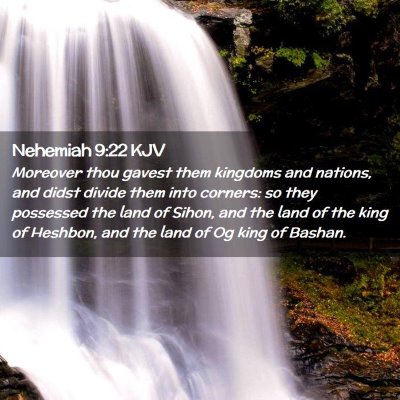 Nehemiah 9:22 KJV Free Bible Images