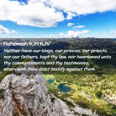 Nehemiah 9:34 KJV Free Bible Images