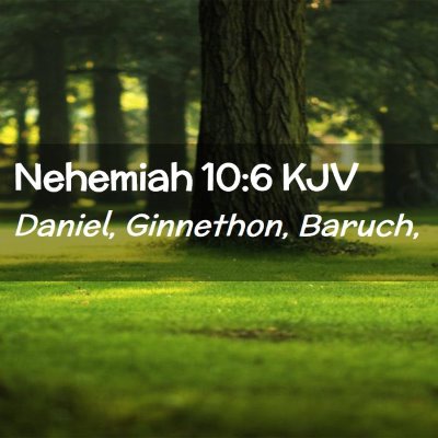 Nehemiah 10:6 KJV Free Bible Images