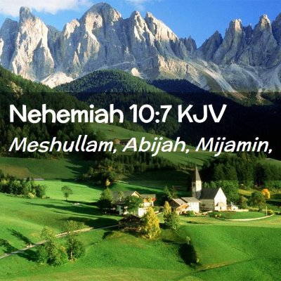 Nehemiah 10:7 KJV Free Bible Images