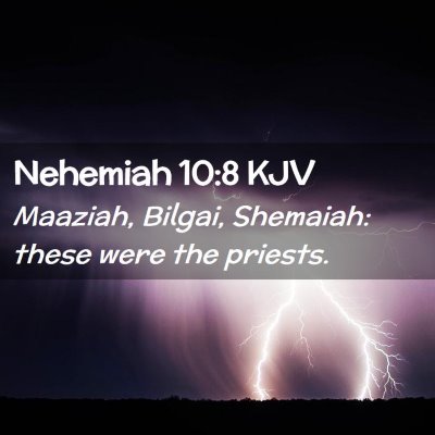 Nehemiah 10:8 KJV Free Bible Images