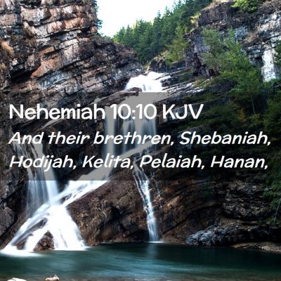 Nehemiah 10:10 KJV Free Bible Images