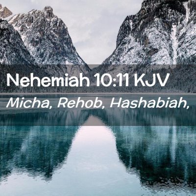 Nehemiah 10:11 KJV Free Bible Images