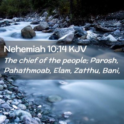 Nehemiah 10:14 KJV Free Bible Images