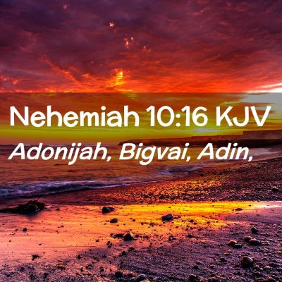 Nehemiah 10:16 KJV Free Bible Images