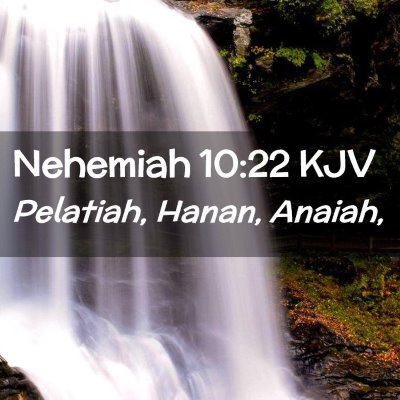 Nehemiah 10:22 KJV Free Bible Images