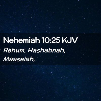 Nehemiah 10:25 KJV Free Bible Images