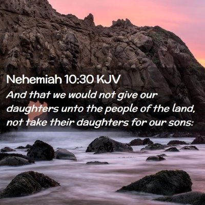 Nehemiah 10:30 KJV Free Bible Images