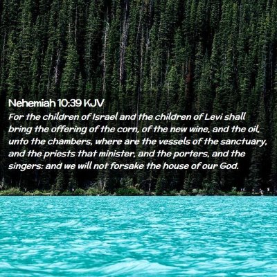 Nehemiah 10:39 KJV Free Bible Images