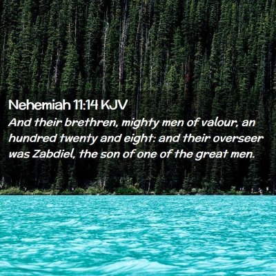 Nehemiah 11:14 KJV Free Bible Images